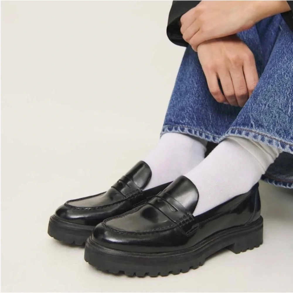 Reformation Agathea Loafer Black